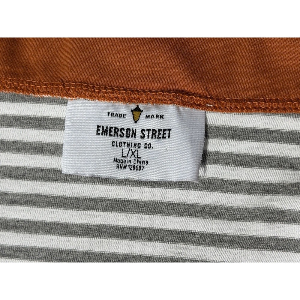 University of Texas Longhorns Orange Geometric Print Sleeveless Duster Vest L XL - Picture 5 of 7
